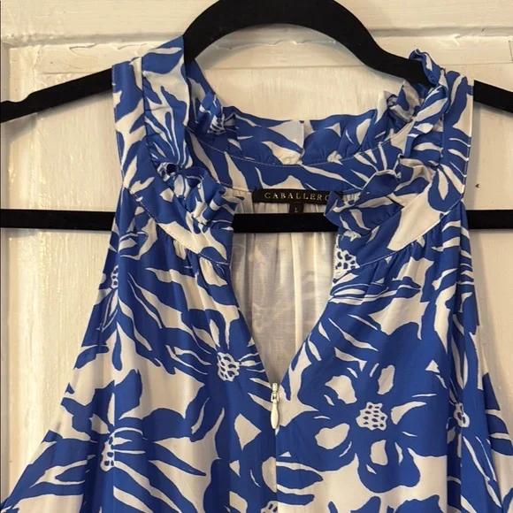 Caballero Collection Hollie Dress in Coastal Blue - Picture 3 of 6